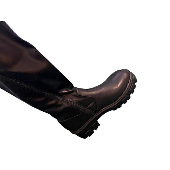 ASOS Glamorous Over-The-Knee Chunky Sole Boots With Side Zipper Closure, size 7 - Picture 6 of 7